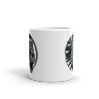 Native American Skull White glossy mug