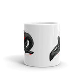 Bird Skull White glossy mug