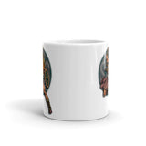 Viking Warrior White glossy mug