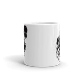 666 Beanie White glossy mug