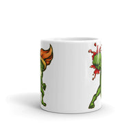 Brush Fighter White glossy mug