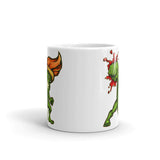 Brush Fighter White glossy mug