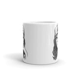 Calabera 9 White glossy mug