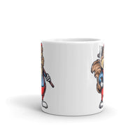 Wood Cutter White glossy mug