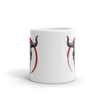 Cow Skull White glossy mug