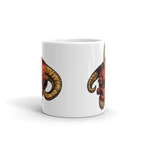 Demon Skull White glossy mug