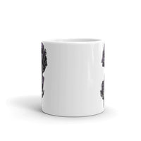 Skull Hands White glossy mug