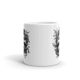 Skull Snake White glossy mug