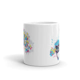 Skull Shot White glossy mug