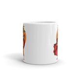 Super Carrot White glossy mug