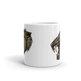 Wolf Head White glossy mug