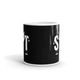 S Hi T White glossy mug