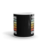 You Are On Mute White glossy mug