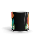 Cryptid Trail White glossy mug