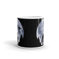 Alien Moon White glossy mug