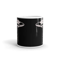 Abducting Bigfoot 3 White glossy mug