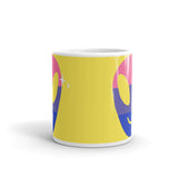 Happy Alien White glossy mug