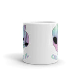 Alien Cat (Called It) White glossy mug