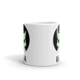 Believe (Alien Cat) White glossy mug