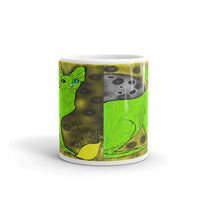 Alien Cat White glossy mug