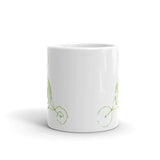 Alien Crop Circles 1 White glossy mug