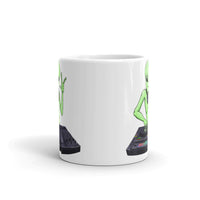 Alien DJ White glossy mug