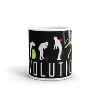 Alien Evolution White glossy mug