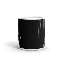 Fishing Alien White glossy mug