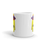 Flamingo Abduction White glossy mug