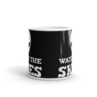 Watch the Skies White glossy mug