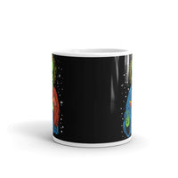 Alien Jesus White glossy mug