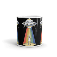 Alien Beam White glossy mug