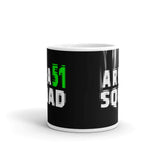 Area 51 Squad White glossy mug