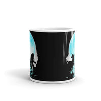 Cryptid Blue Moon White glossy mug