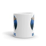 Believe (Cat UFO) White glossy mug