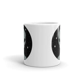 The Visitor White glossy mug