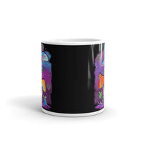 Alien Mushrooms 3 White glossy mug