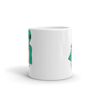 Alien Pug White glossy mug