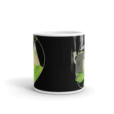 MOM! (Cow Abduction) White glossy mug