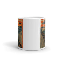 Alien Scream White glossy mug