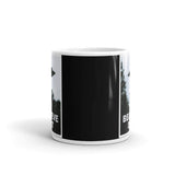 Believe Dat (UFO) White glossy mug