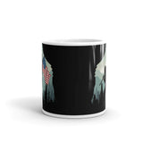 American Bigfoot White glossy mug