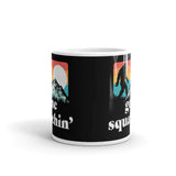 Gone Squatchin' White glossy mug