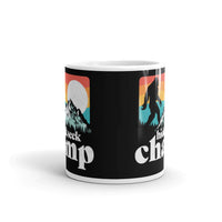 Bigfoot Hide & Seek Champ White glossy mug