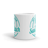 Sasquatch Research Team White glossy mug