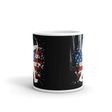 American Bigfoot White glossy mug