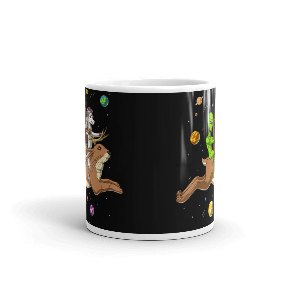 Space Cryptids White glossy mug – Design Stockpile