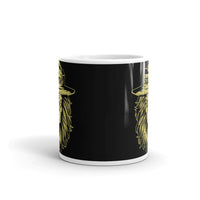 Squatchy White glossy mug