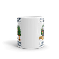 I Know Things White glossy mug