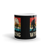 Wyoming Bigfoot White glossy mug